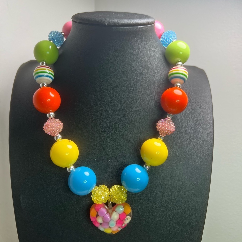 Colorful Kids Acrylic Beaded Necklace D13